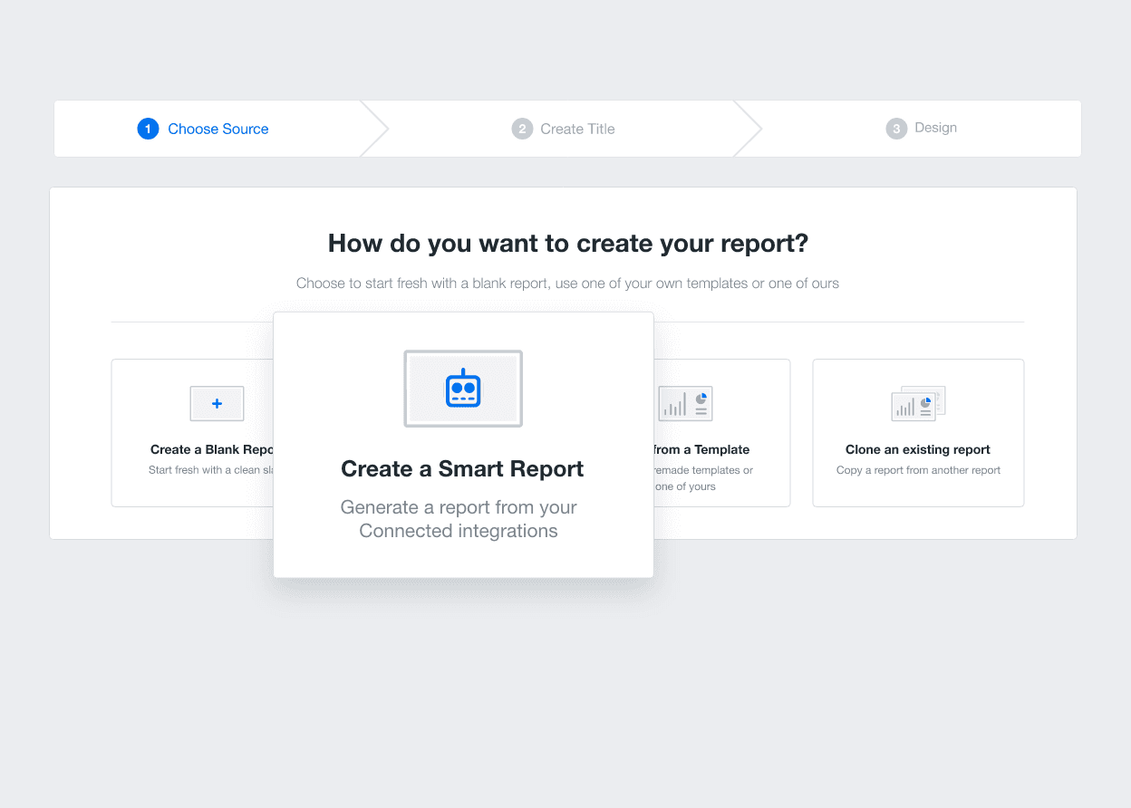 Creating a smart report in AgencyAnalytics dashboard